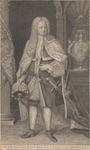 Edward Harley, 2nd Earl of Oxford och Earl of Mortimer av George Vertue