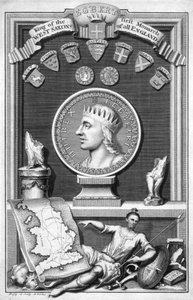 Egbert the Saxon, första kung av hela England, 1700-talet.