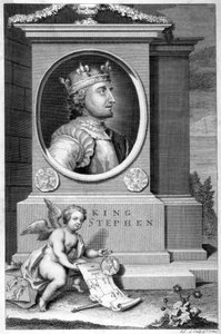 Kung Stefan 1096-1154, 1700-talet. av George Vertue
