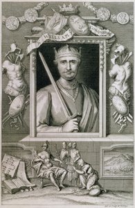 Vilhelm I Erövraren (1027-87) kung av England från 1066, graverad av konstnären (gravyr) av George Vertue