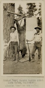 Indiska "Ben", berömd Washoe Scout. Lake Tahoe, Kalifornien av George W. Ingalls