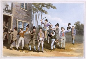 Riding the Stang, graverad av Robert Havell den äldre, publicerad 1814 av Robinson and Son, Leeds