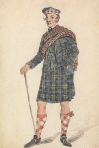 Farbror George i Highland Herdsmans klänning