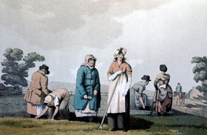 Lowkers - kvinnor som renade majs, 1814 av George Walker of Seacroft