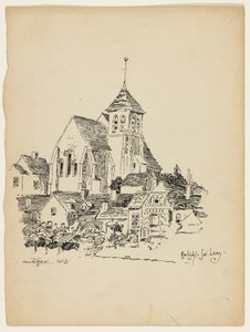 Kyrka i Montigny-Sur-Loing, Frankrike, Reseskiss av George Washington Maher