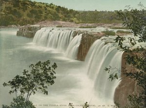 Faller på Tugela-floden nära Colenso, Natal, ca 1900 (fotomekaniskt tryck)