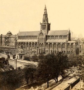 Glasgow Cathedral - Från sydost, mitten av slutet av 1800-talet, c1912.