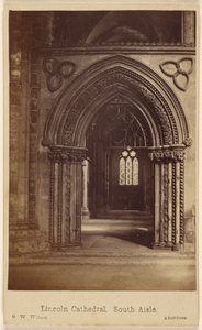 Lincolns katedral, södra sidoskeppet av George Washington Wilson