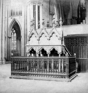 Monument över Walter de Grey, York Minster, York, North Yorkshire, tidigt 1900-tal.