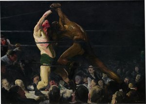 Båda medlemmar i denna klubb av George Wesley Bellows