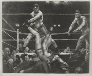 Dempsey och Firpo av George Wesley Bellows