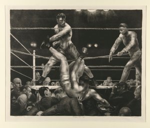 Dempsey och Firpo av George Wesley Bellows