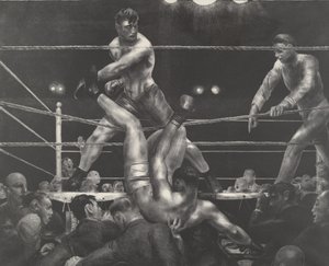 Dempsey och Firpo av George Wesley Bellows