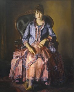 Emma i lila klänning av George Wesley Bellows