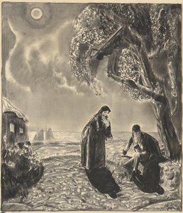 Figurer i månsken av George Wesley Bellows