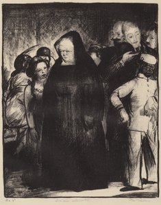 I en hiss, 1916. av George Wesley Bellows