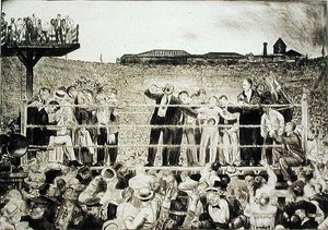 Vi presenterar Georges Carpentier (1894-1975): Dempsey-Carpentier-kampen av George Wesley Bellows