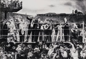 Presentation av Georges Carpentier, 1921 av George Wesley Bellows