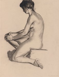 Naken kvinna