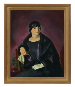 Porträtt av Mrs Walter Richter (olja på duk) av George Wesley Bellows
