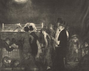 Preliminärer, 1916. av George Wesley Bellows