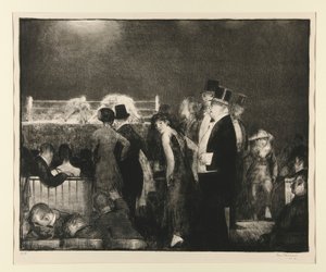 Förberedelser till Big Bout, nr 8 av George Wesley Bellows