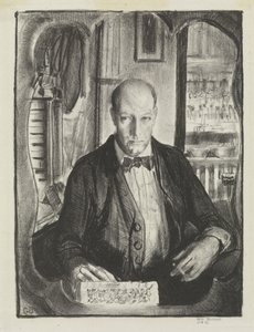 Självporträtt, 1921 av George Wesley Bellows