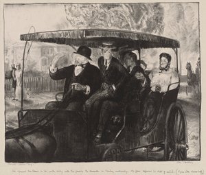 Sunday, Going to Church: Memories of a Sunday Morning i Columbus, Ohio, 1897 av George Wesley Bellows