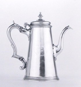Kaffekanna (silver) (se 204789) av George Wickes