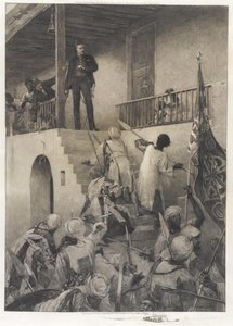 General Gordons död i händerna på Mahdis-anhängarna 26 januari 1885 av George William Joy