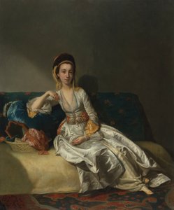 Nancy Parsons i turkisk klänning