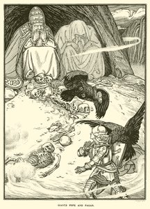 Jättar Pope and Pagan (gravyr)