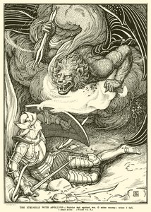 Kampen med Apollyon (gravyr)