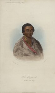Hee-doh-?gee-ats, A Chin-ook Boy (akvatint) av George after Catlin