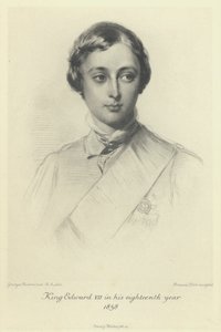 Prinsen av Wales, den blivande kungen Edward VII, i sitt artonde år, 1858 av George after Richmond