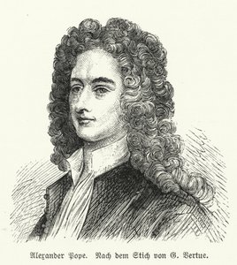 Alexander Pope, engelsk poet av George after Vertue