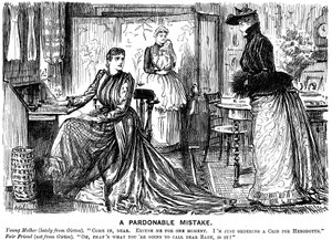 Ett förlåtligt misstag, 1889 av George du Maurier