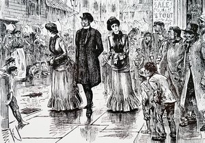 En inspektion av de lägre beställningarna. Av George du Maurier (1834-1896), en fransk-brittisk serietecknare och författare av George du Maurier