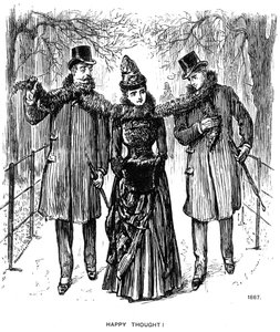 Lycklig tanke!, 1887 1891. av George du Maurier