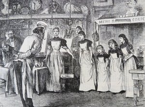 Skolrummet som det borde vara av George du Maurier