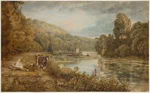 Cliveden Woods, ca 1812 (akvarell på papper)