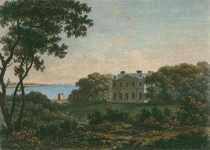 House of Andrew Robert Drummond, Cadland park, Hampshire, graverad av William Watts (1752-1851)