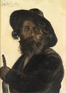 En resande spelare, 1879 av George van den Bos