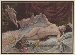 Vårens uppvaknande (färg litho) av George van den Bos