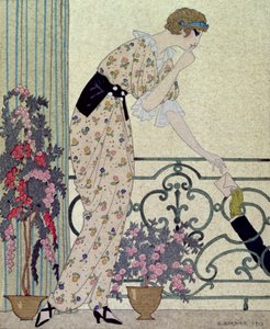 "Gazette du Bon Ton", kostymtallrik från "N