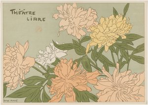 Myrane och Les Chapons Program för fri teater, 1889.