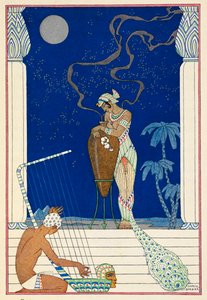 Egypten. En egyptisk personlighet och musiker. av Georges Barbier