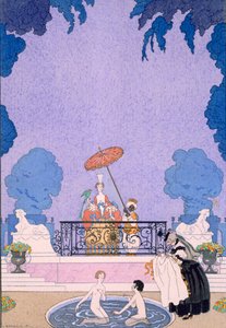 Illustration från en sagobok av Georges Barbier