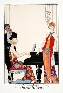 Incantation, från "Falbalas and Fanfreluches, Almanac of Present, Past and Future Modes" av Georges Barbier