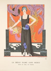 La Belle Dame Sans Merci, från en samling modetallrikar av Georges Barbier